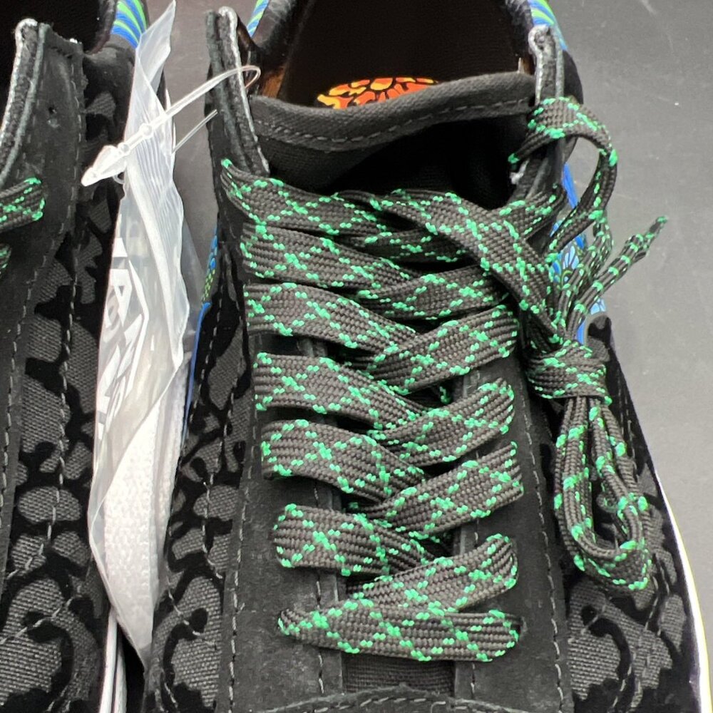 Vans Old Skool Dia de los Muertos Hummingbird Skate Shoe M9 W10.5 Black Blue NEW - Picture 15 of 16